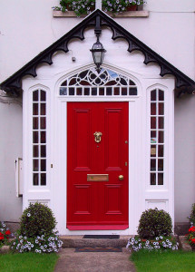 Red home door (Irland).